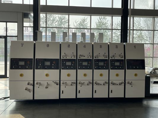 40000 KG 절단 기계 슬로팅 다이 프린팅 박스 납 포장 피더 자동 3 컬러 프린터 기계