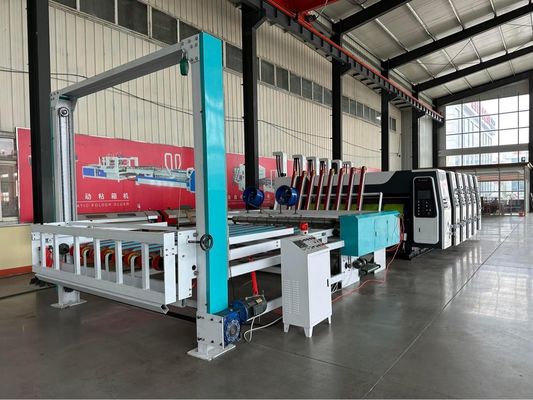 180000 KG 자동 고속 코러거가터 플렉소 4 컬러 프린터 다이커터 셰커