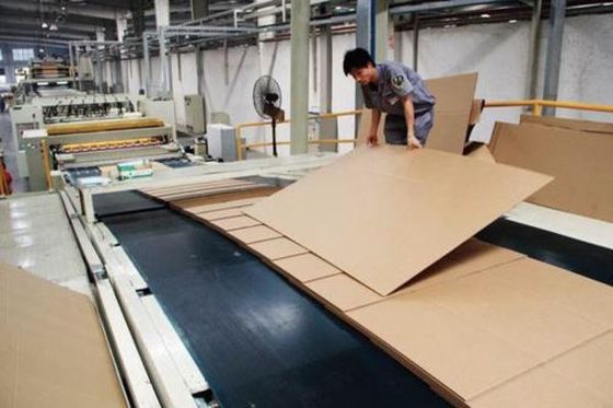 목재 포장재 칸막이 상자에 대한 겹 벽  corrugated 종이 생산 라인