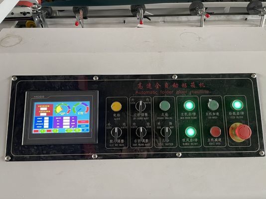 380V 자동 종이 공급 카드 박스 접착 및 접착 기계 작동